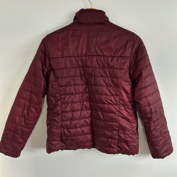 Excellent Condition North Face Girls Mossbud Swirl Reversible Jacket Large 14/16 - Picture 14 of 17